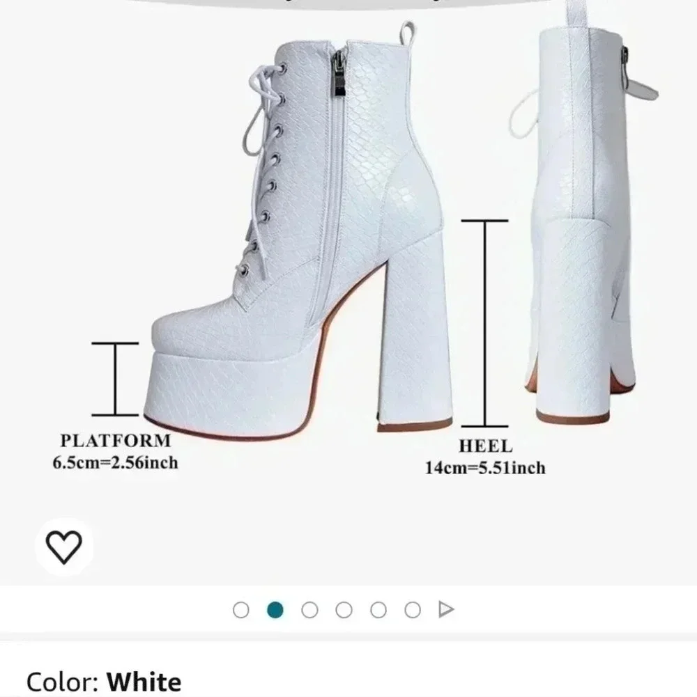 Accloris platform boots size 8 new with box